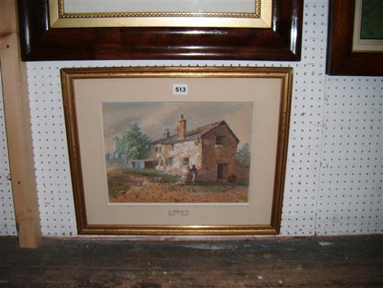 After Samuel Prout - watercolour